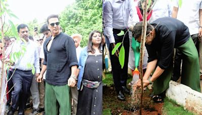 Akshay Kumar pays tribute to his late parents by leading a plantation drive