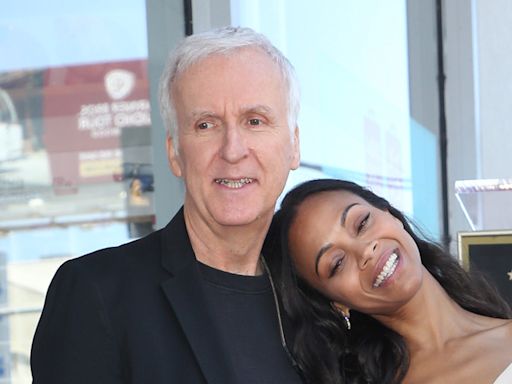 Zoe Saldana thanks James Cameron for job security during Disney Legends speech