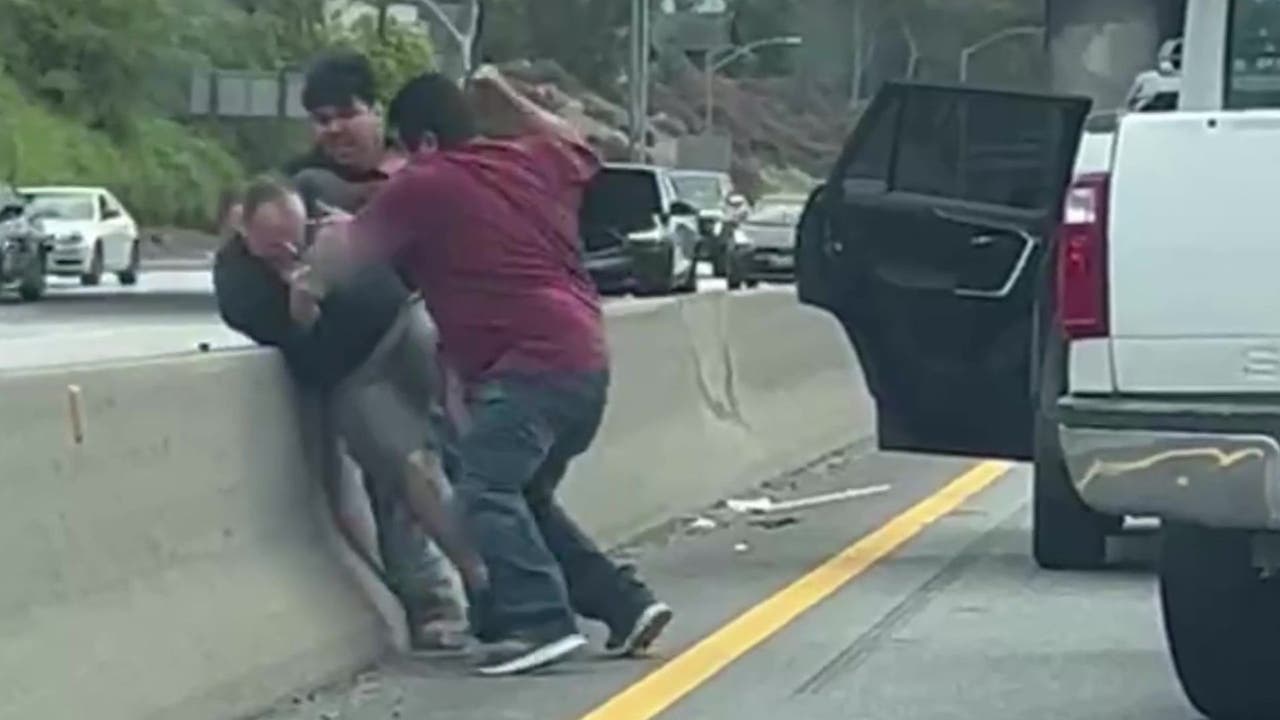 WATCH: Road Rage fight on Santa Monia Freeway caught on camera