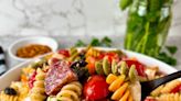 This pasta salad recipe is perfect for tailgating