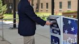 VA installs collection box for retired American flags