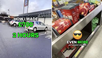 ‘Greedy’ shoppers rage as man brags about clearing Aldi shelves for £700 profit