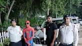 Spiderman Arrested Again In Delhi. This Time For Riding On Scorpio's Bonnet