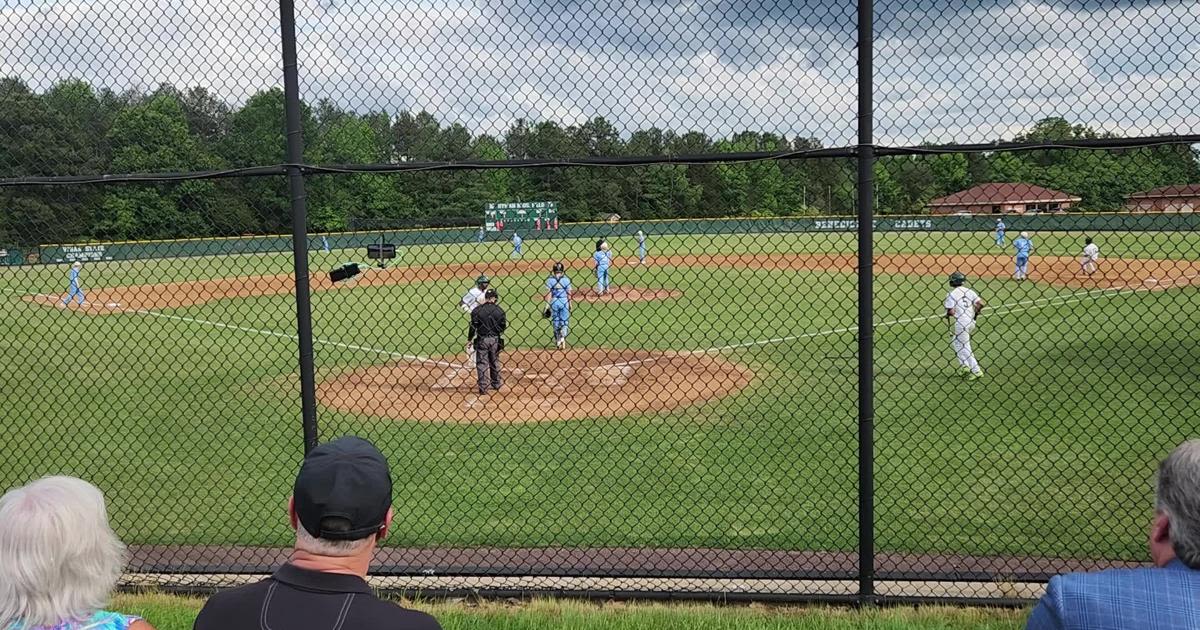 Elijah Coston scores first run of the game for Benedictine