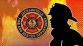 Jacksonville Fire and Rescue Department responding to house fire in East Arlington