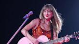 Taylor Swift Debuts Chiefs-Inspired Look as Travis Kelce Attends Paris Concert