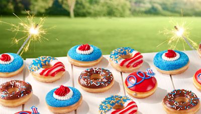 Krispy Kreme is giving away free doughnuts and iced coffee in July