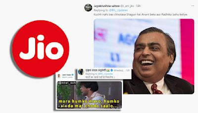 Reliance Jio Raises Mobile Data Tariff By 25%; Internet Says, “Shagun For Anant-Radhika Wedding”