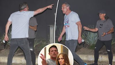 Ben Affleck confronts paparazzi as he leaves his and Jennifer Lopez’s house amid divorce rumors — here’s what he said