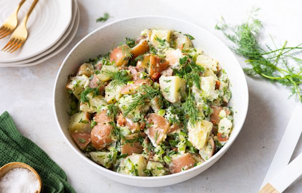 Red, White, And Blue Potato Salad Recipe