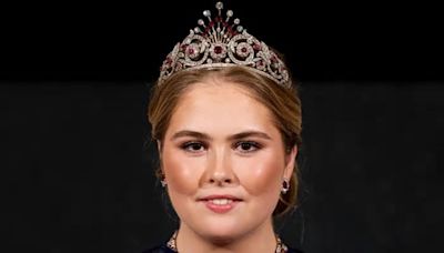 Princess Catharina-Amalia of the Netherlands Sparkles in Repeat Tiara at Her First State Banquet