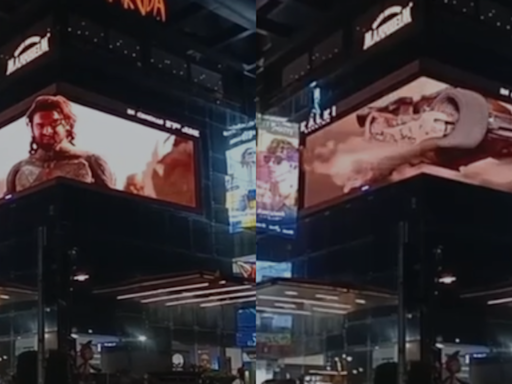 'Kalki 2898 AD' shines on India's first 3D LED billboard at Garuda Mall in Bangalore | - Times of India