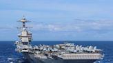 The US Navy's newest supercarrier is underway with all its available airpower for the first time