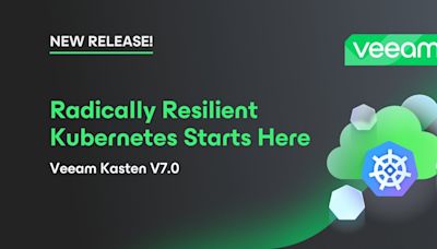 Veeam推出Kasten V7.0 增強虛擬機和雲端原生數據保護 - IT Pro Magazine