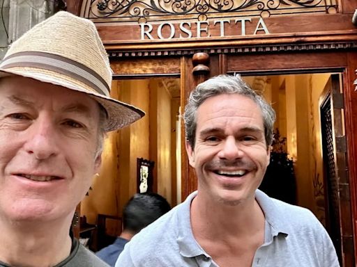 “Better Call Saul” en México: Tony Dalton y Bob Odenkirk se reunieron en el restaurante Rosetta de la capital