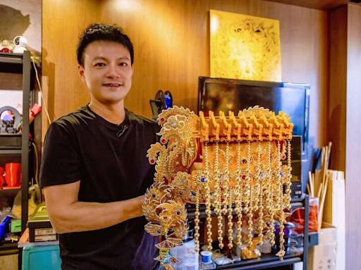 日本金珠、3D列印做神帽「珠冠」 周煥智突破傳統創新技藝
