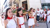 Procesión y pañuelada en Estella-Lizarra