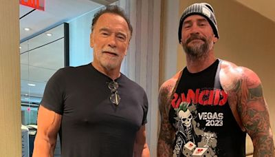 CM Punk Meets Arnold Schwarzenegger In Toronto