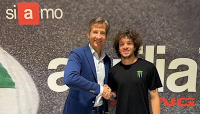 Italian dream team: Marco Bezzecchi signs up with Aprilia for 2025 MotoGP season