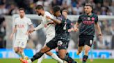 Tottenham's Bentancur reacts furiously after being substituted against Man City