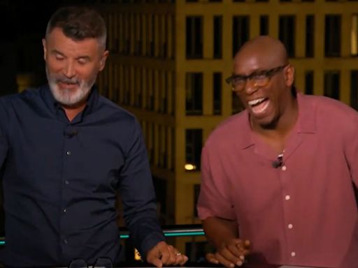 Roy Keane leaves ITV pundits in hysterics with brutal dig at Gary Neville