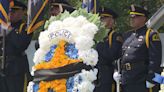Dallas police officers killed in the line of duty honored at Dallas Police Memorial site Tuesday