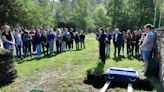 Peace at last: German students bury classroom skeleton