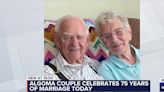 Algoma couple celebrates 75 years of marriage