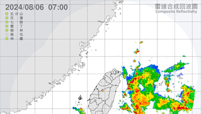 低氣壓靠近水氣略增 嘉義以南局部大雨山區尤要注意