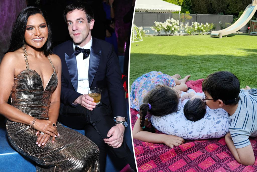 B.J. Novak gushes over Mindy Kaling’s third baby years after she addressed paternity rumors