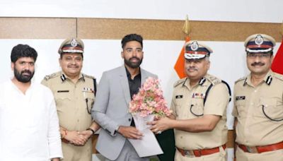 Mohammed Siraj Takes Charge As Deputy Superintendent Of Police In Telangana Government