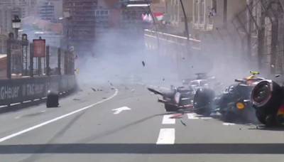 Grand prix de F1 de Monaco : la Red Bull de Sergio Pérez pulvérisée, les images de l’énorme accident