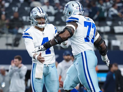 WATCH: Dak Prescott parties at former Dallas Cowboys teammate Tyron Smith's wedding