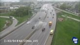 Heavy rain swamps Milwaukee interstate; leads to ponding, wreck