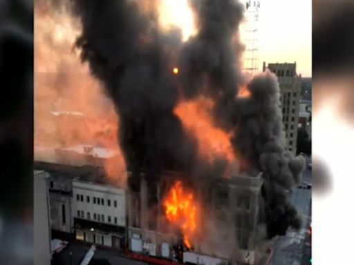 BREAKING: Beaumont firefighters working to control raging fire in vacant downtown building