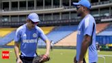 Head coach Gautam Gambhir gives batting tips to Sanju Samson on first day in office | Cricket News - Times of India