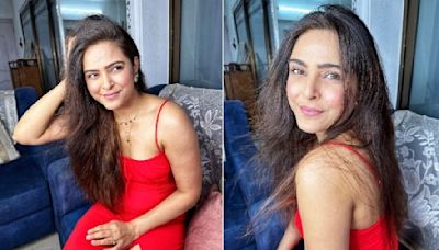 Madhurima Tuli Exudes Elegance In Latest Red Outfit Photoshoot. Seen Her VIRAL PICS Yet?
