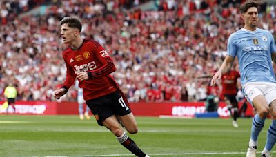 Video: el gol de Alejandro Garnacho en la final de la FA Cup ante el Manchester City