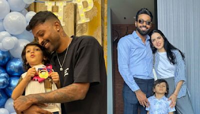 Hardik Pandya shares celebration PICS with son Agastya post-T20I win, fans ask about Natasa Stankovic; 'Bhabhi kahan hai?'