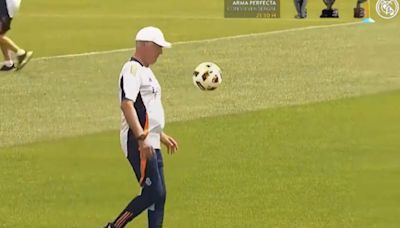 WATCH: Real Madrid manager Carlo Ancelotti has still got it at 64 years of age