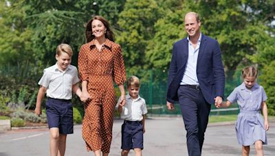 Prince George, Charlotte and Louis' names at school