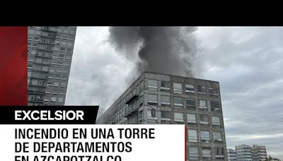 Incendio y explosión alarma a vecinos en edificio habitacional de Azcapotzalco, CDMX