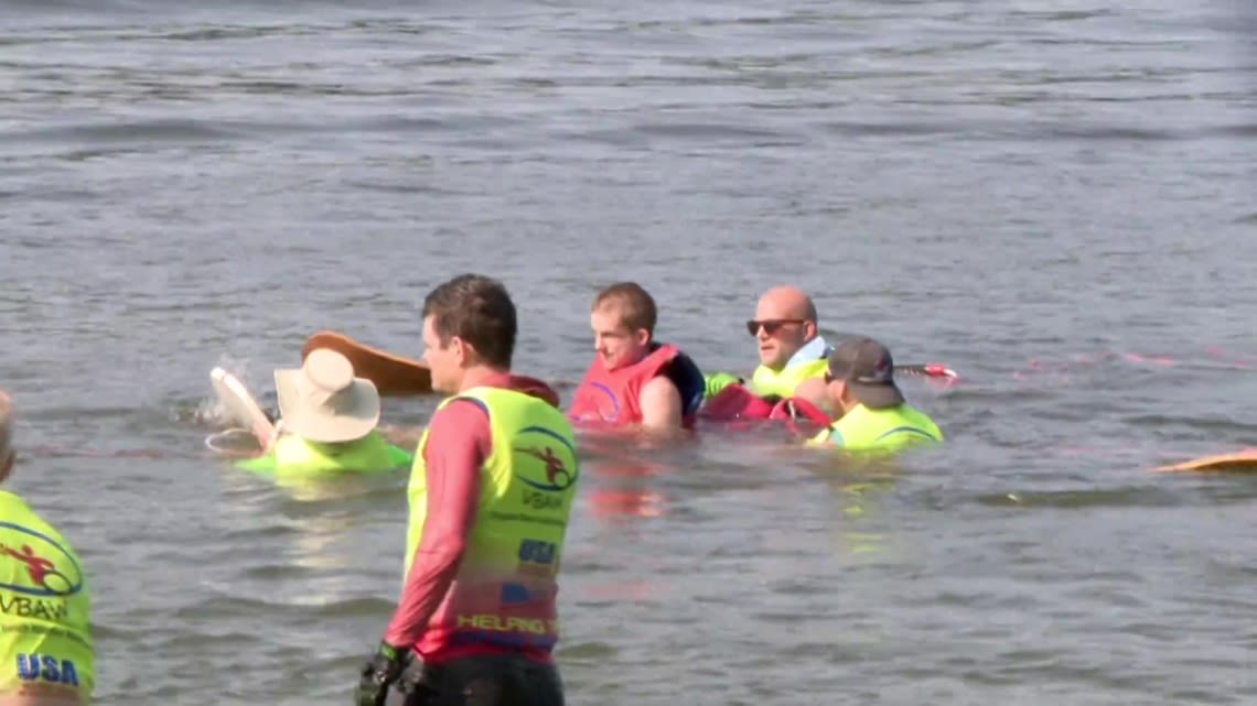 'Splash at the Lake' community training with Special Olympians in Chesapeake