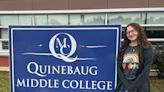 How does Quinebaug Middle College in Danielson give HS students a head start on college