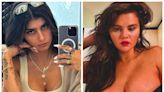 Mia Khalifa causa polêmica ao compartilhar foto deletada de Selena Gomez mostrando demais: 'Mamãe'