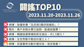 【2023/11/20-2023/11/26】闢謠TOP10