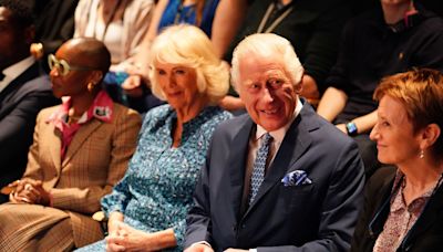 King and Queen watch play about family betrayal on visit to RADA to celebrate 120th anniversary