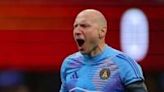 Former USA and Premier Legue goalkeeper Brad Guzan was sent off in Atlanta United's 1-0 home defeat to LAFC on Saturday.