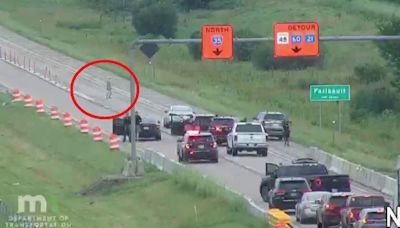 I-35 in Faribault shut down: Video shows standoff on highway