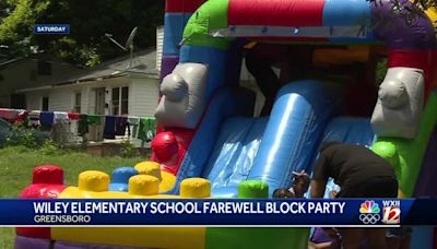 Students, teachers of Wiley Elementary in Greensboro celebrate farewell party